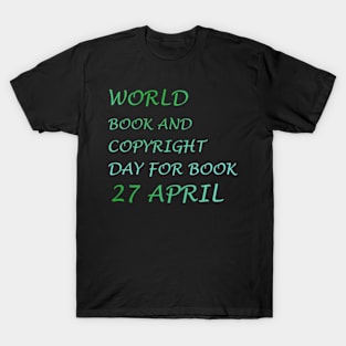 World Book And Copyright Day T-Shirt